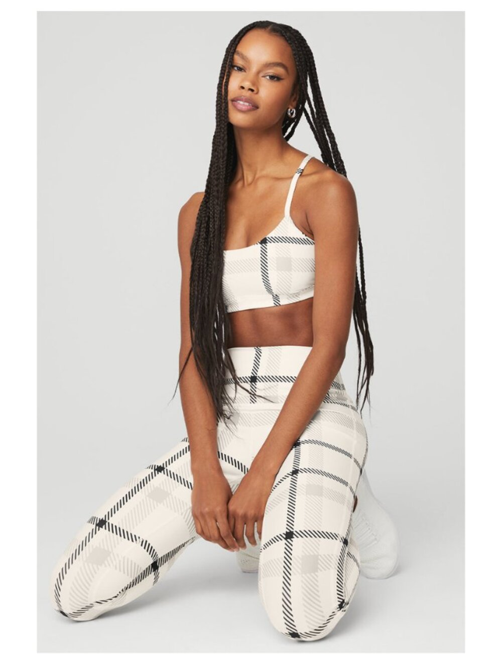 Alo Yoga Plaid Matching Set Size Medium
